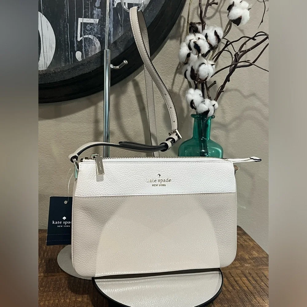Kate Spade Leila Color block Triple Gusset Crossbody, new!